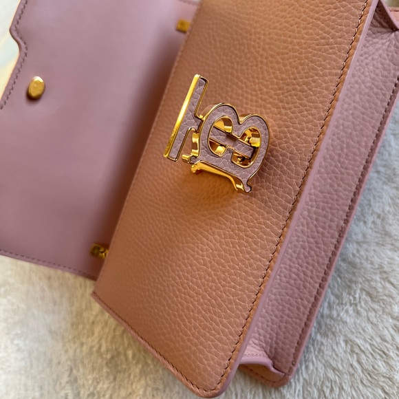 🖤SOLD🖤 NWT Burberry Mini TB Leather Shoulder Bag DUSKY PINK - Picture 10 of 12